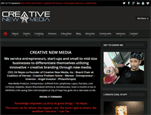 Tablet Screenshot of creativenewmediainc.com